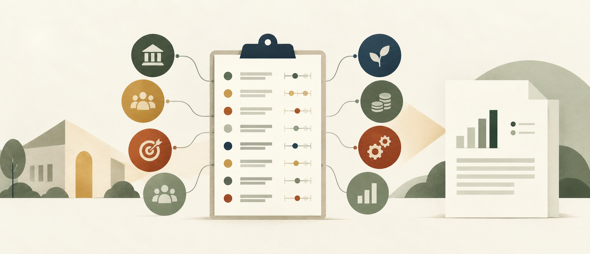 Image denoting organizational checklist